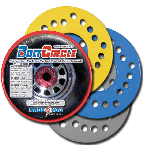 Wheel Bolt Circle Template Master Set
